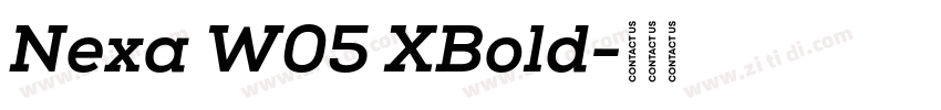 Nexa W05 XBold字体转换